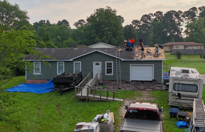 Guardian Roofing works on Habitat Home Preservation project
