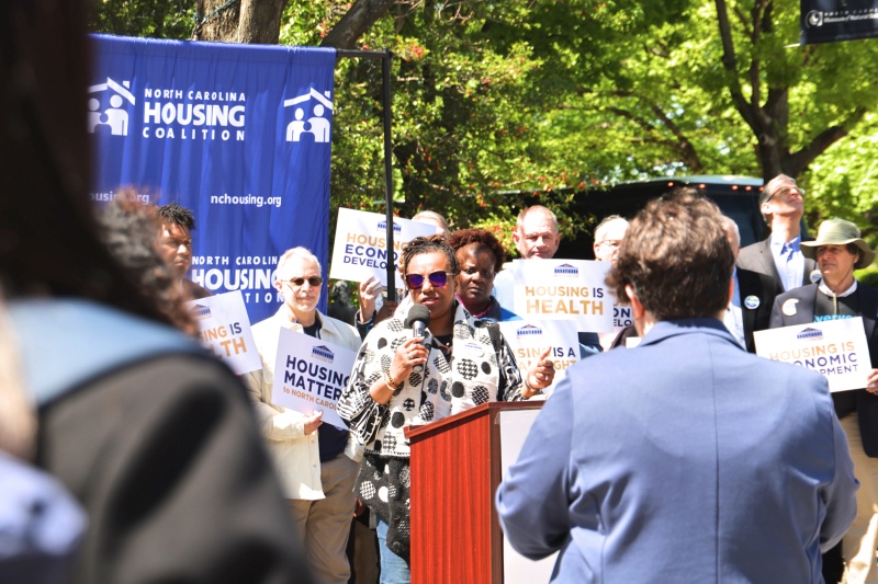 Housing advocates gather in Downtown Raleigh on NC Housing Day