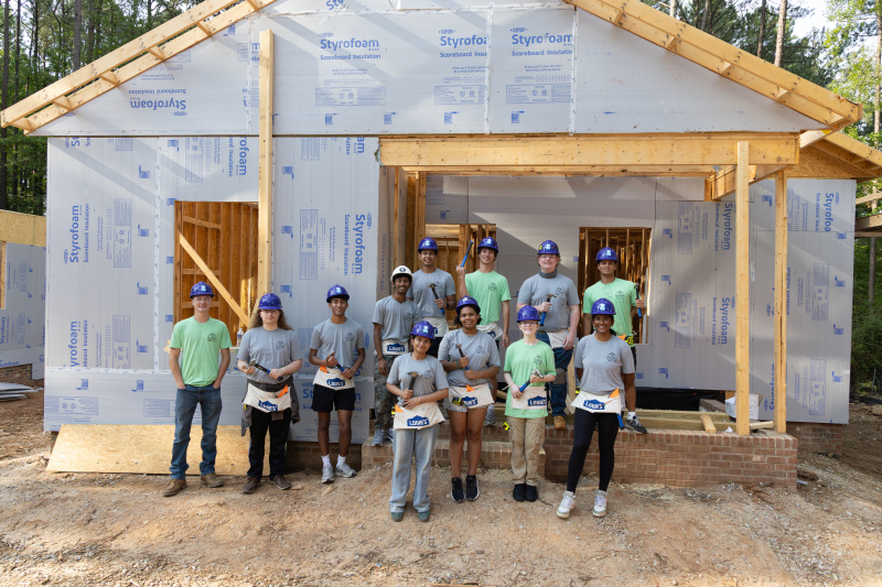 Summer of Service Interns Build Site